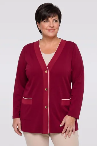 Zielony sweter paski