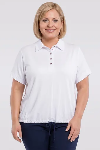 Czerwona bluzka z taśmą
