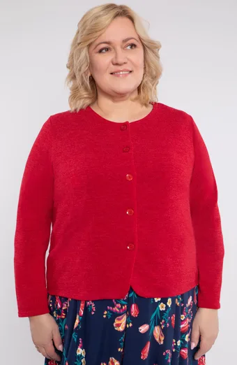 Biały sweter