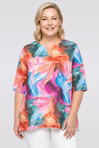 Bluzka fioletowe kwiaty